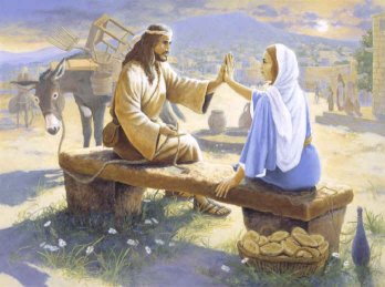 Click Here to read a discussion about this painting, Magdalene and the Christ by Frank Thomas