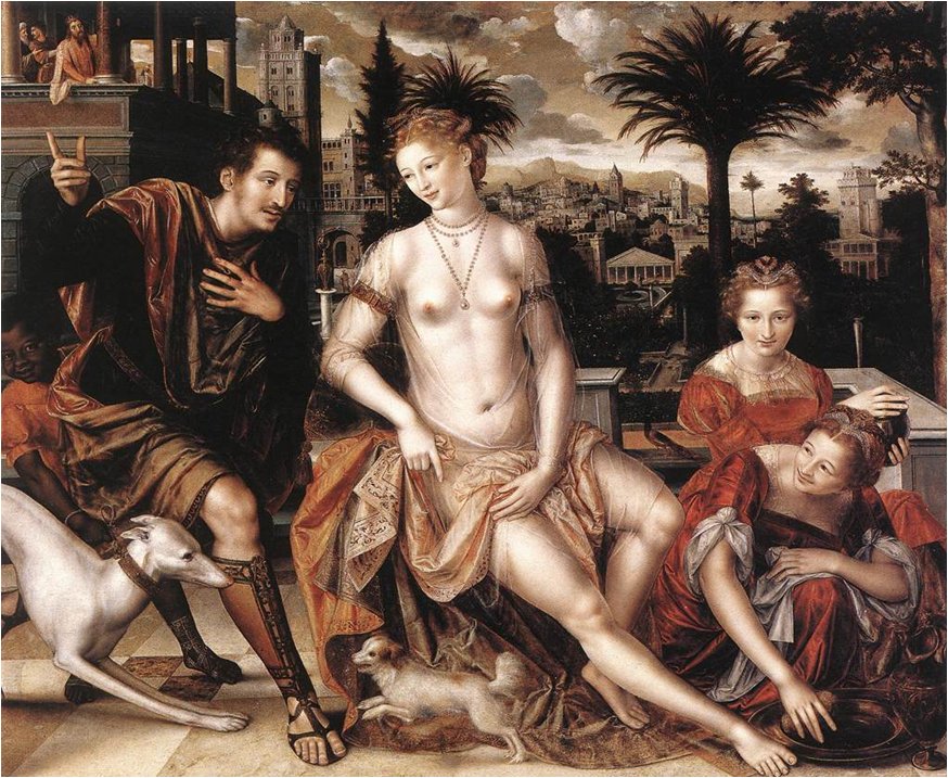 David and Bathsheba by Massys