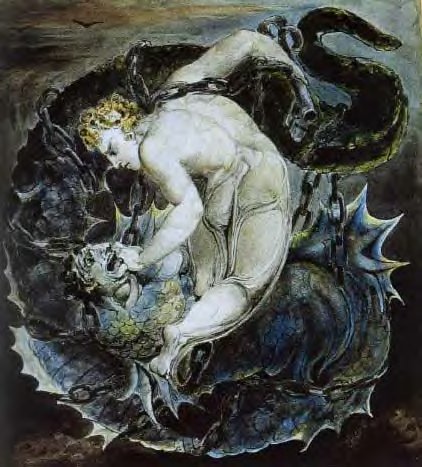 Archangel Michael Chains Shaitan the Corrupter