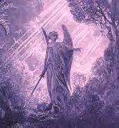 Lithograph of the Angelic Hosts from Paradise Lost