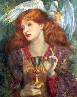Magdalene as Priestess with Eucharist Chalice, giving the priestly blessing