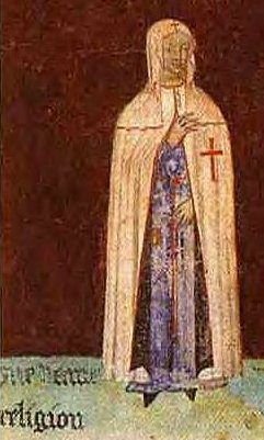 Female Templar from Historical Painting, along with documents, such artwork proves the existence of female members